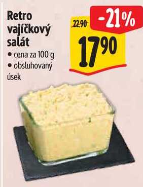 Retro vajíčkový salát, cena za 100 g