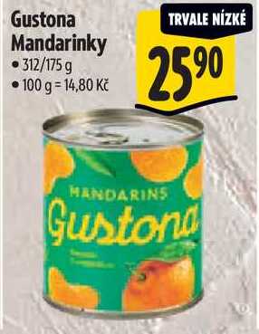 Gustona Mandarinky, 312/175 g 
