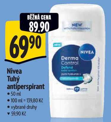 Nivea Tuhý antiperspirant, 50 ml