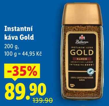 Instantní káva Gold, 200 g