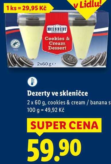 Dezerty ve skleničce, 2x 60 g