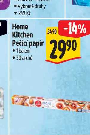 Home Kitchen Pečicí papír 1 balen 30 archů