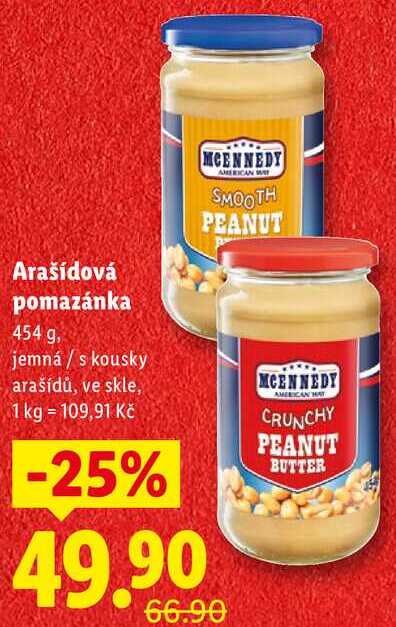 Arašídová pomazánka, 454 g