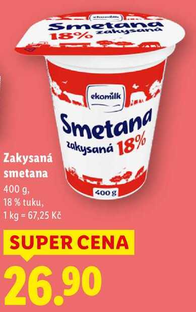 Zakysaná smetana, 400 g