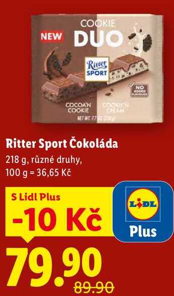 Ritter Sport Čokoláda, 218 g