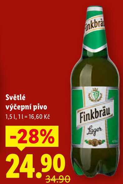 Světlé výčepní pivo, 1,5 l