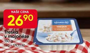 Varmuža Treska v majonéze 150 g 