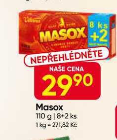 Masox 110 g, 8+2 ks 