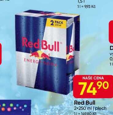 Red Bull 2×250 ml, plech