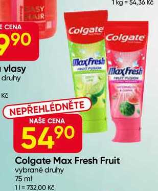 Colgate Max Fresh Fruit vybrané druhy 75 ml 