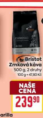 Bristot Zrnková káva 500 g