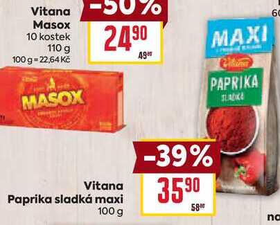 Vitana Paprika sladká maxi 100 g