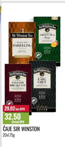 ČAJE SIR WINSTON 20x1,75g 