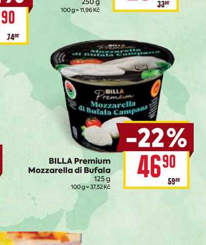 BILLA Premium Mozzarella di Bufala 125 g 