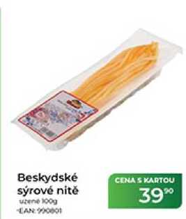 Beskydské sýrové nitě uzene 100g 