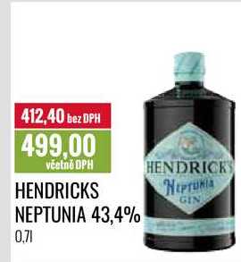 HENDRICKS NEPTUNIA 43,4% 0,7l
