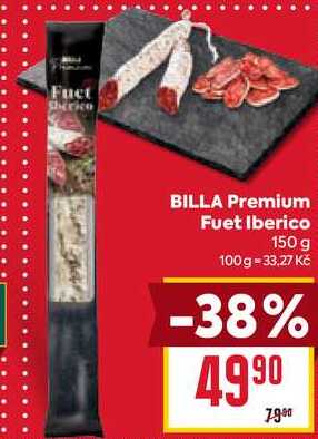 BILLA Premium Fuet Iberico 150 g