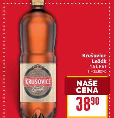 Krušovice Ležák 1,5 1, PET 