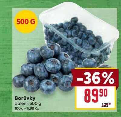 Borůvky balení, 500 g 