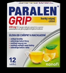 PARALEN GRIP® horký nápoj citrón 12 sáčků