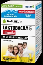 NatureVia® Laktobacily 5 Imunita 40 rostlinných kapslí
