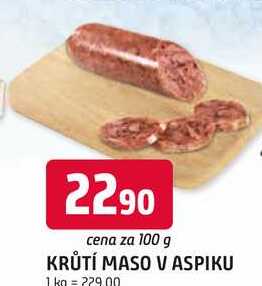 KRŮTÍ MASO V ASPIKU 100 g