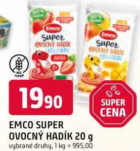 EMCO SUPER OVOCNÝ HADÍK 20 g 