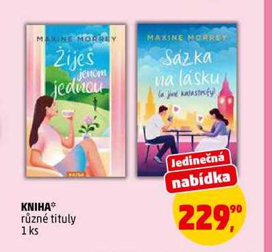 KNIHA Žiješ jenom jednou, 1 ks 