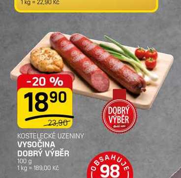 VYSOČINA DOBRÝ VÝBĚR 100 g 