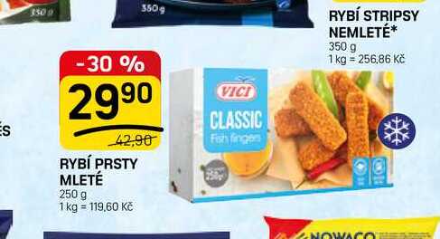 RYBÍ STRIPSY NEMLETÉ 350 g