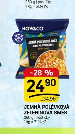 JEMNÁ POLÉVKOVÁ ZELENINOVÁ SMĚS 350 g 