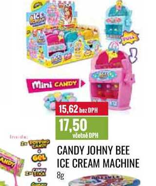 CANDY JOHNY BEE ICE CREAM MACHINE 8g