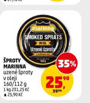ŠPROTY MARINNA, 160 g