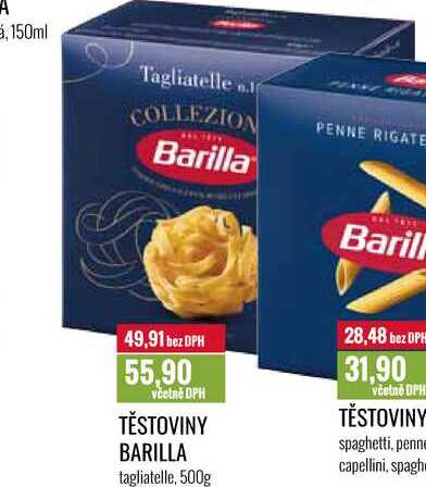 TĚSTOVINY BARILLA tagliatelle, 500g