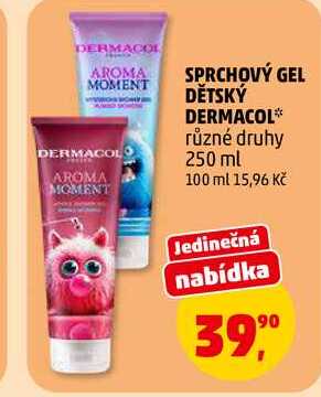 SPRCHOVÝ GEL DĚTSKÝ DERMACOL, 250 ml 