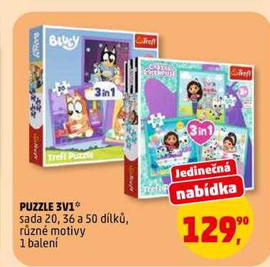 PUZZLE 3V1, 1 balení