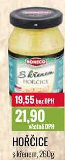HOŘČICE s křenem, 260g 