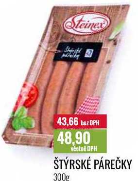 ŠTÝRSKÉ PÁREČKY 300g 