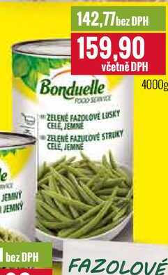 Bonduelle ZELENÉ FAZOLOVÉ LUSKY 4000g