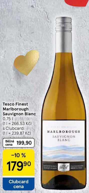 Tesco Finest Marlborough Sauvignon Blanc, 0,75 l
