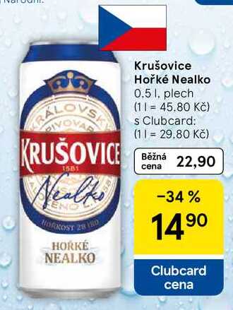 Krušovice Hořké Nealko, 0.5 l