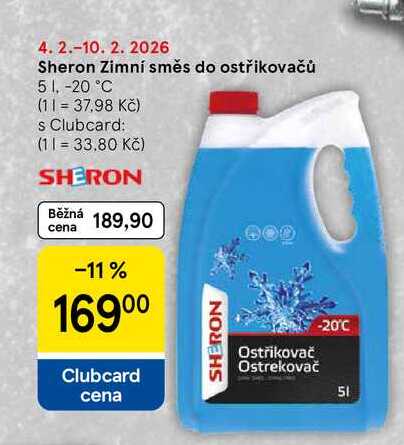 Sheron Zimní směs do ostřikovačů, 5 l,-20 °C  