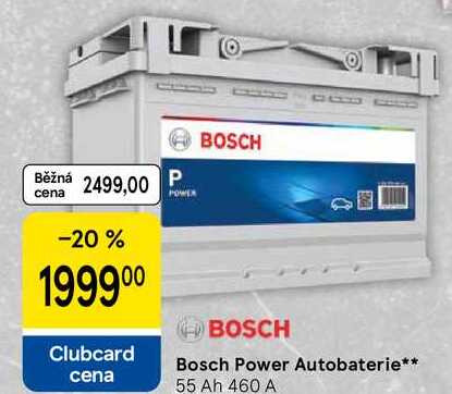 Bosch Power Autobaterie, 55 Ah 460 A 