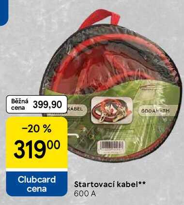 Startovací kabel, 600 A 