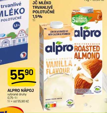 ALPRO NÁPOJ vybrané druhy 0,75l 