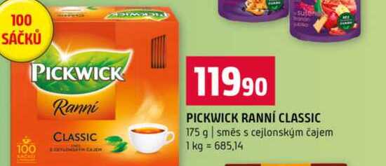PICKWICK RANNÍ CLASSIC 175 g směs s cejlonským čajem 