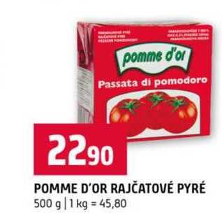 POMME D'OR RAJČATOVÉ PYRÉ 500 g