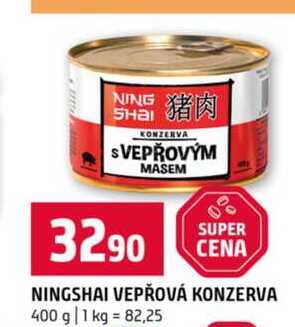 NINGSHAI VEPŘOVÁ KONZERVA 400 g 