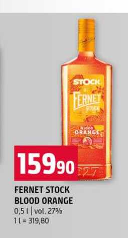 FERNET STOCK BLOOD ORANGE 0,5l v akci