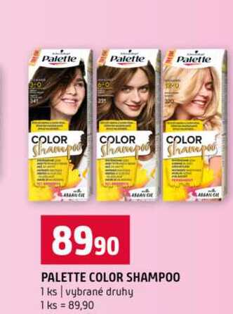 PALETTE COLOR SHAMPOO 1 ks vybrané druhy 